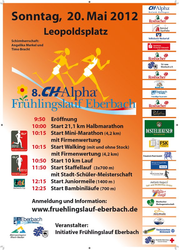 Plakat Fruehlingslauf 2012